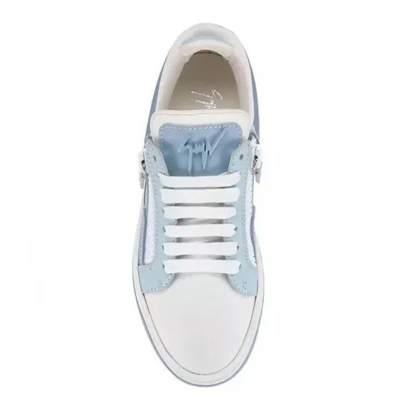 Giuseppe Zanotti Colorblock Leather Double-Zip Sneakers, NWT, Size EU 43
